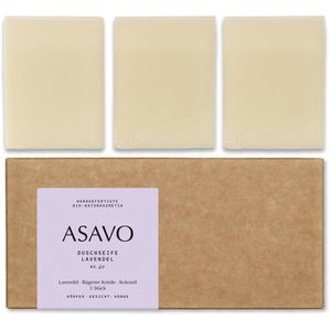 Produktbild für Seife ASAVO Premium handgemachte Bio Naturseife, Lavendel