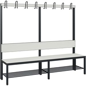 Umkleidebank CP-Möbel 8062-110, Sitzfläche Holz, 200 cm