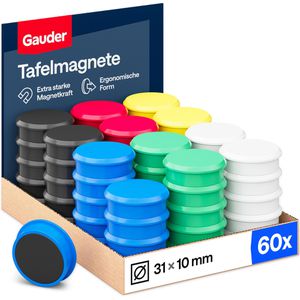 Produktbild für Magnete Gauder farbig sortiert