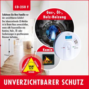 Produktbild für CO-Melder Protector CO-250 F, mit Batterie