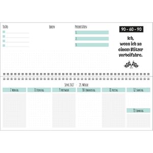 Produktbild für Tischkalender Korsch 311227, Visual Words, Wochenkalender quer