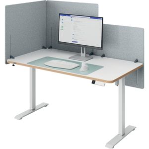 Produktbild für Tischtrennwand Leitz 61230085, grau