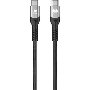 Produktbild für Ladekabel Manhattan 356374 Thunderbolt 4, schwarz, 1 m