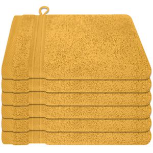 Waschlappen Dyckhoff Siena Set, goldgelb, 16 x 21 cm