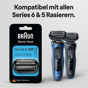 Produktbild für Scherkopf Braun 53B Kombipack, schwarz