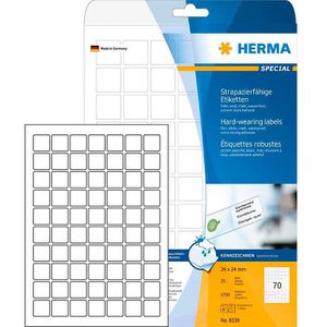 Folienetiketten Herma 8339, weiß matt