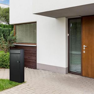 Produktbild für Briefkasten SafePost 85555 ScanPro 855 anthrazit, aus Stahl