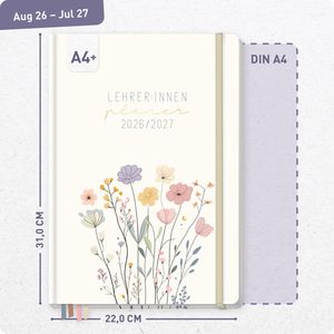 Produktbild für Lehrerkalender Häfft Flower Joy, Schuljahr 2026/2027