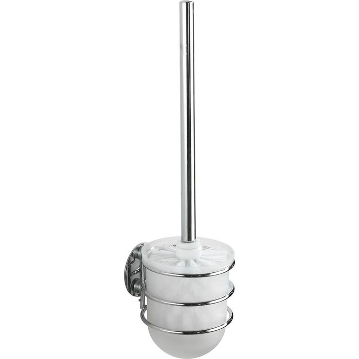 Wenko WC-Bürste Turbo-Loc, weiß, Bürstenhalter aus Glas, zur Wandmontage –  Böttcher AG | Spülmittelspender