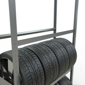 Produktbild für Reifenregal Schulte 20997, silber, für 24 Reifen