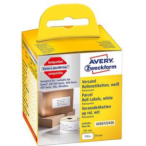 Dymo-Etiketten Zweckform für Dymo 99014, weiß