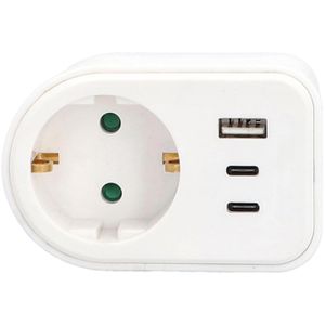 Produktbild für Steckdosenadapter Unitec 800719, weiß
