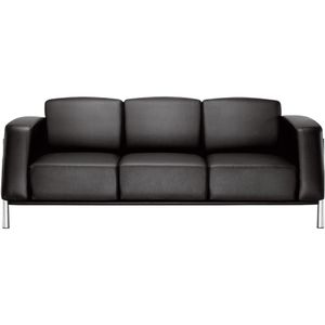Nowy-Styl Sofa CLASSIC III, 3-Sitzer, Echt Leder, schwarz