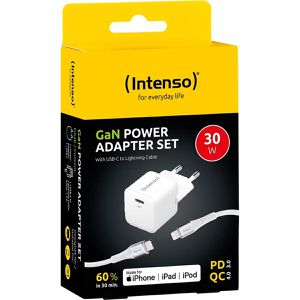 Produktbild für USB-Ladegerät Intenso GaN Power Adapter W30C + C315L, 30 Watt