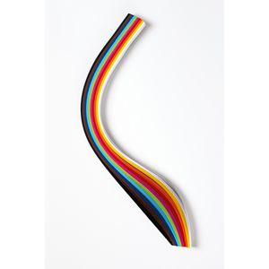 Produktbild für Bastelset Folia 70220 Flechtstreifen Rainbow