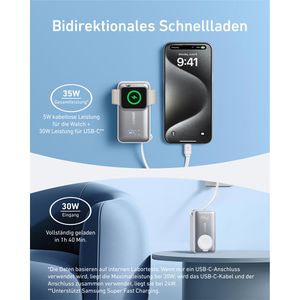 Produktbild für Powerbank Anker MagGo für Apple Watch, 10000mAh