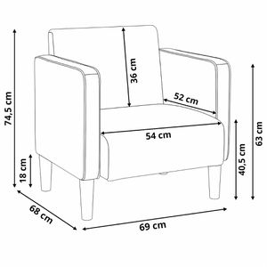 Produktbild für Loungesessel vidaXL 4100520, dunkelgrün