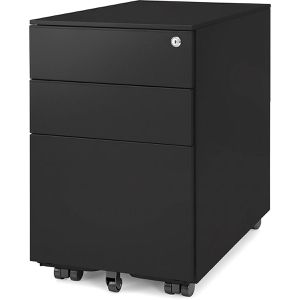 Produktbild für Rollcontainer Ergotopia RGOCON-S, aus Metall, schwarz