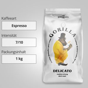 Produktbild für Kaffee Gorilla Espresso Delicato
