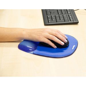 Produktbild für Mauspad Fellowes Crystals Gel, 91141, blau