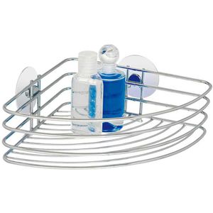 Produktbild für Duschablage Wenko Turbo-Loc Eckablage, verchromt