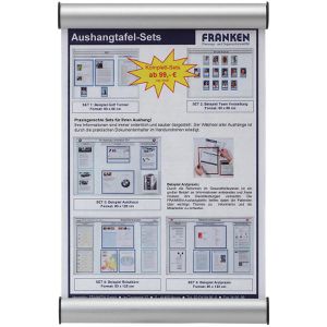 Produktbild für Türschild Franken BS0602, A6, silber