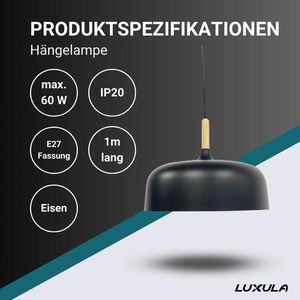 Produktbild für Pendelleuchte Luxula LX700174, mit E27-Fassung