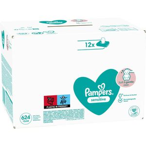 Produktbild für Feuchttücher Pampers Sensitive, 624 Tücher