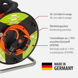 Produktbild für Kabeltrommel Brennenstuhl G Bretec, 38 + 2m