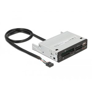 Produktbild für Kartenleser DeLock 91708, 6 in 1, 9-Pin Mainboard