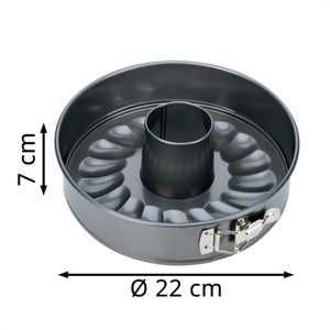 Produktbild für Backform Tescoma DELICIA mit Flach- &amp; Rohrboden, aus Edelstahl