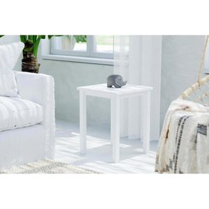 Produktbild für Beistelltisch Inter-Link Asgar, 13040900, weiß, Massivholz