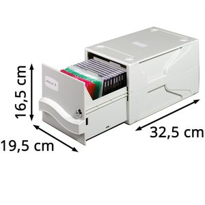 Produktbild für CD-Box Durable 525610 Multimedia Box, für bis zu 26 Discs