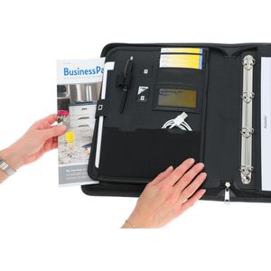Produktbild für Schreibmappe Alassio 30119, Olbia, grau, Polyester