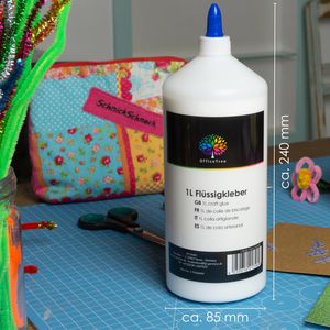 Produktbild für Alleskleber OfficeTree 01756, Bastelkleber 1 Liter