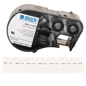 Produktbild für Schriftband Brady BRA-17-0742, 12,7 x 9,53mm