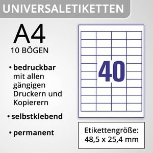 Produktbild für Universaletiketten Zweckform LR3657-10 Recycling