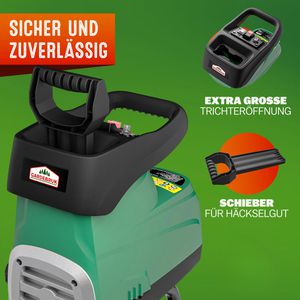 Produktbild für Häcksler Gardebruk DBHC002, 3100 Watt