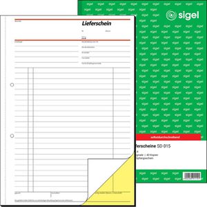 Produktbild für Lieferscheinbuch Sigel SD015, A4