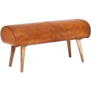 Wohnling Sitzbank WL6.086, Echt leder, 100 x 40 cm, braun