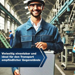 Produktbild für Transportkoffer PeakTech P 7270, abschließbar, aus Aluminium