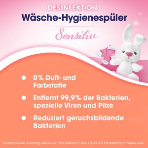 Produktbild für Hygienespüler Sagrotan Sensitiv, ohne Duft- und Farbstoffe
