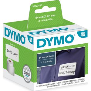 Produktbild für Dymo-Etiketten Dymo 99014, S0722430, weiß
