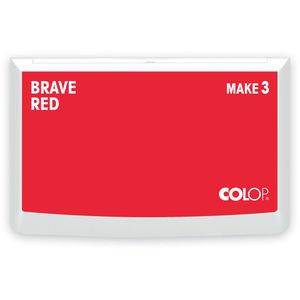 Produktbild für Stempelkissen Colop Make 3, für Büro und Kreativprojekte, rot