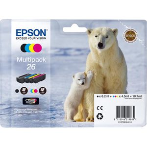 Tinte Epson 26 C13T2616 Eisbär, Multipack