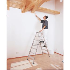 Produktbild für Stehleiter Zarges Scana B, 44206, beidseitig begehbar
