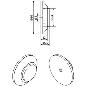 Produktbild für Türstopper SO-TECH Ares 122321, Gummi / Edelstahl