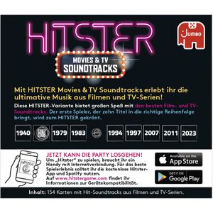 Produktbild für Kartenspiel Jumbo 1110100469, Hitster Movies &amp; TV Soundtracks