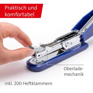 Produktbild für Heftgerät Novus B2, 020-1260, inkl. 200 Heftklammern