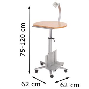 Produktbild für Stehpult Maul 9317070, Profi-Monitorpult, Holz